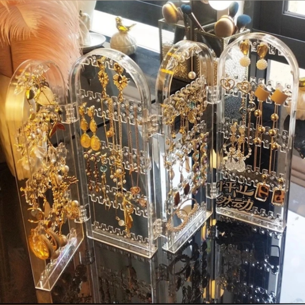 NEW Earrings Organiser Display Rack Transparent